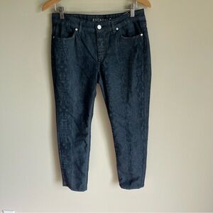 Escada Sport Women's Dark Wash Patterned Jeans Italian Size 40